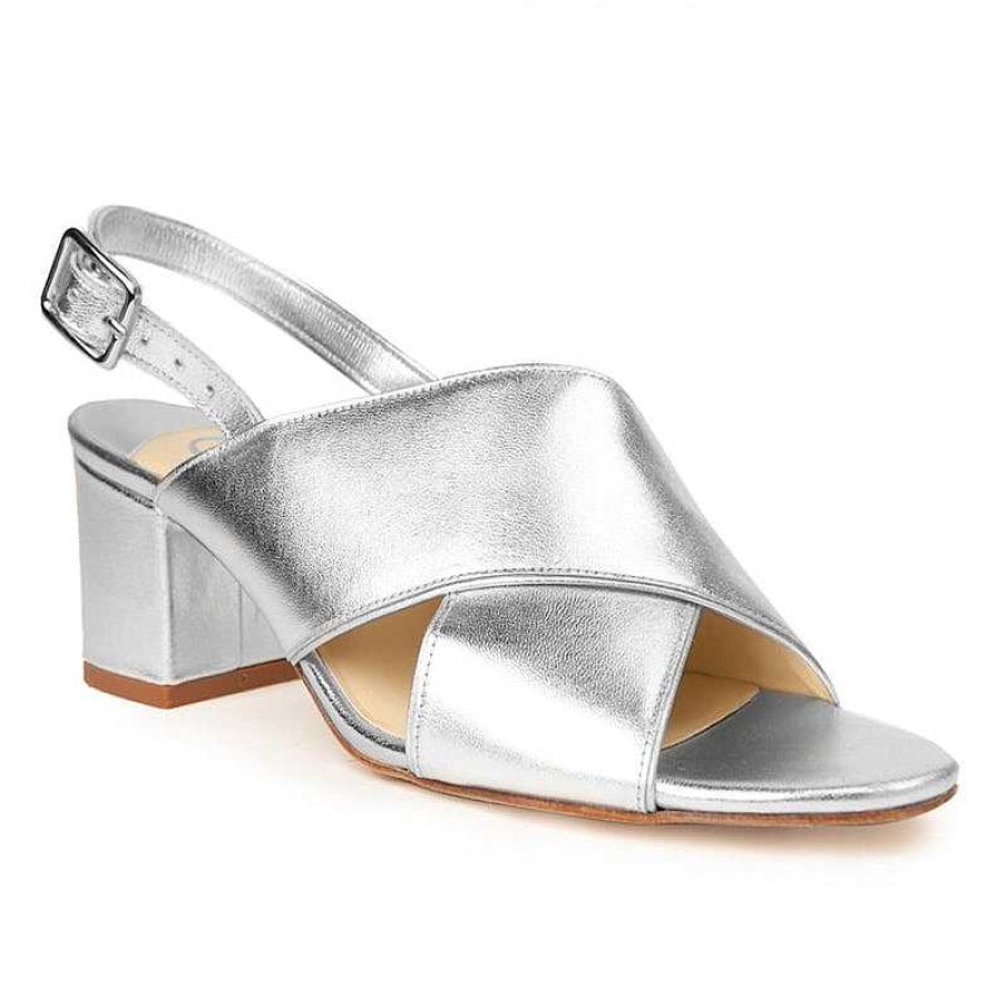 Chamberlan Tres Beau Rivage Silver Sandals | Shoes