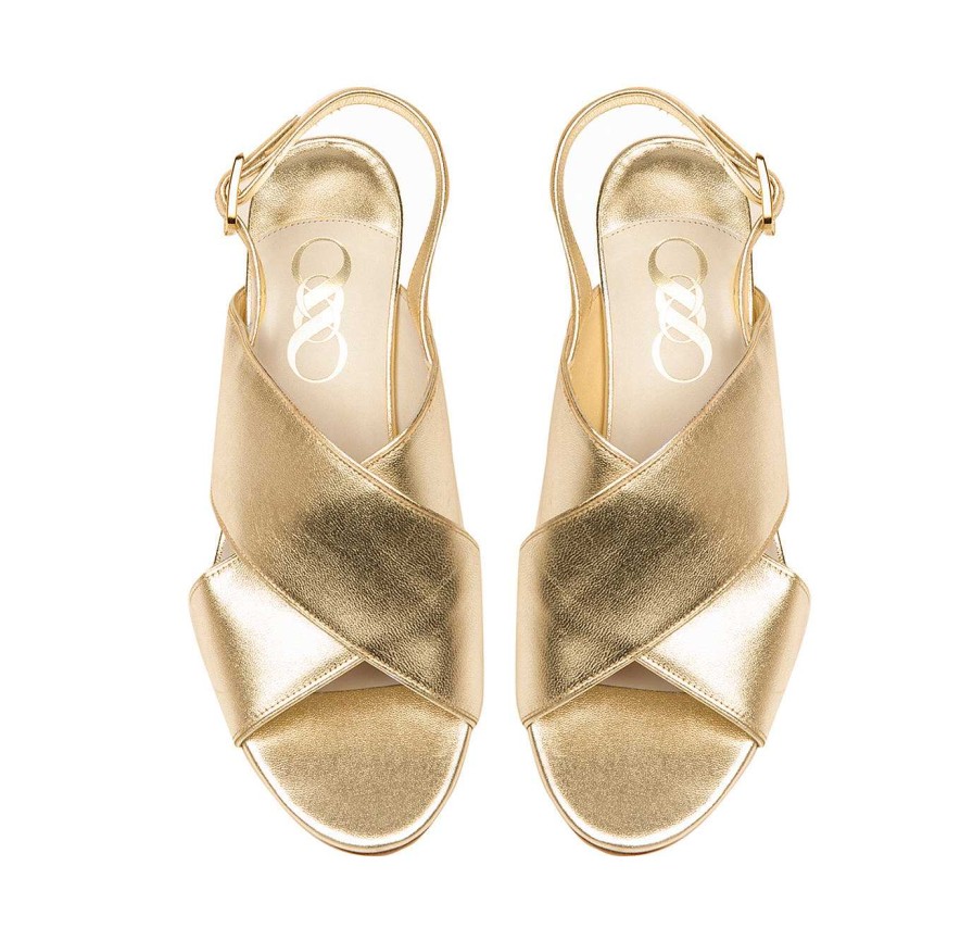 Chamberlan Tres Beau Rivage Sandals Yellow Gold | Marriage