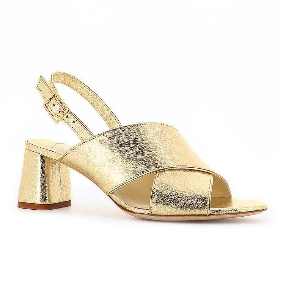 Chamberlan Tres Beau Rivage Sandals Yellow Gold | Shoes