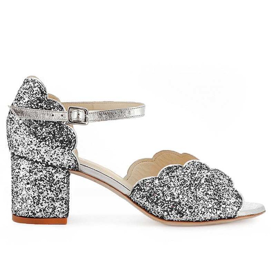 Chamberlan Miss Palmyre Silver Sandals | Shoes