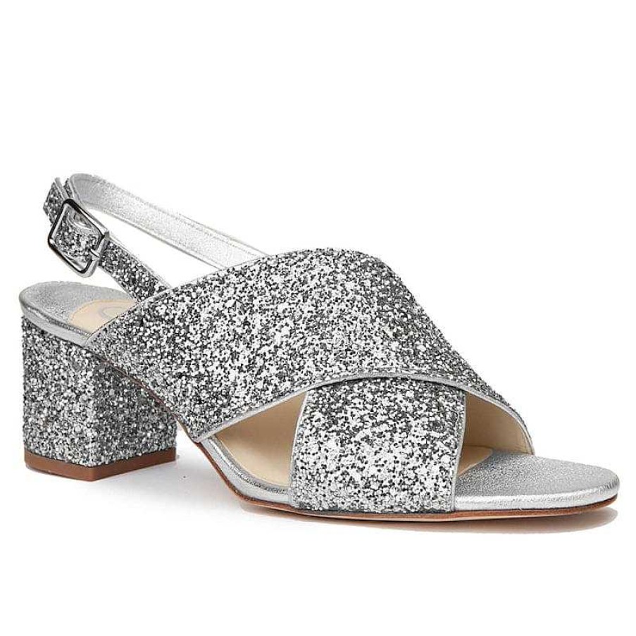 Chamberlan Tres Beau Rivage Silver Sandals | Shoes