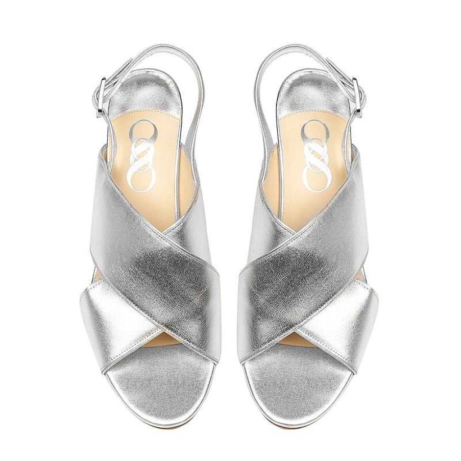 Chamberlan Tres Beau Rivage Silver Sandals | Shoes