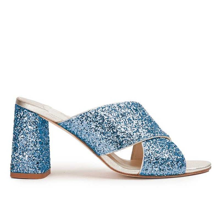 Chamberlan Beau Rivage Aquamarine Mules | Shoes