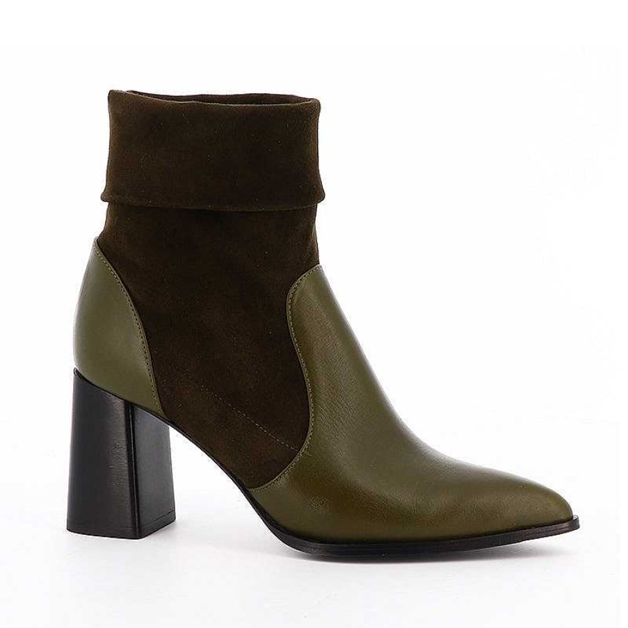 Chamberlan Artemis Olive Ankle Boots | Shoes