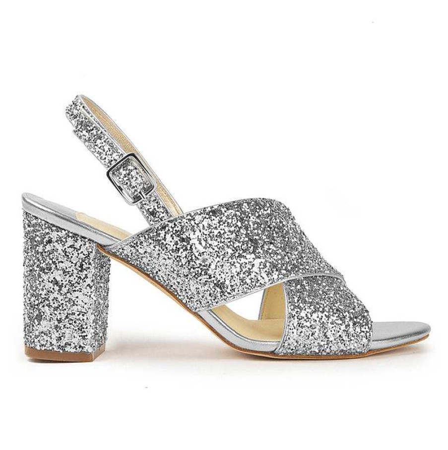 Chamberlan Tres Beau Rivage Silver Sandals | Shoes