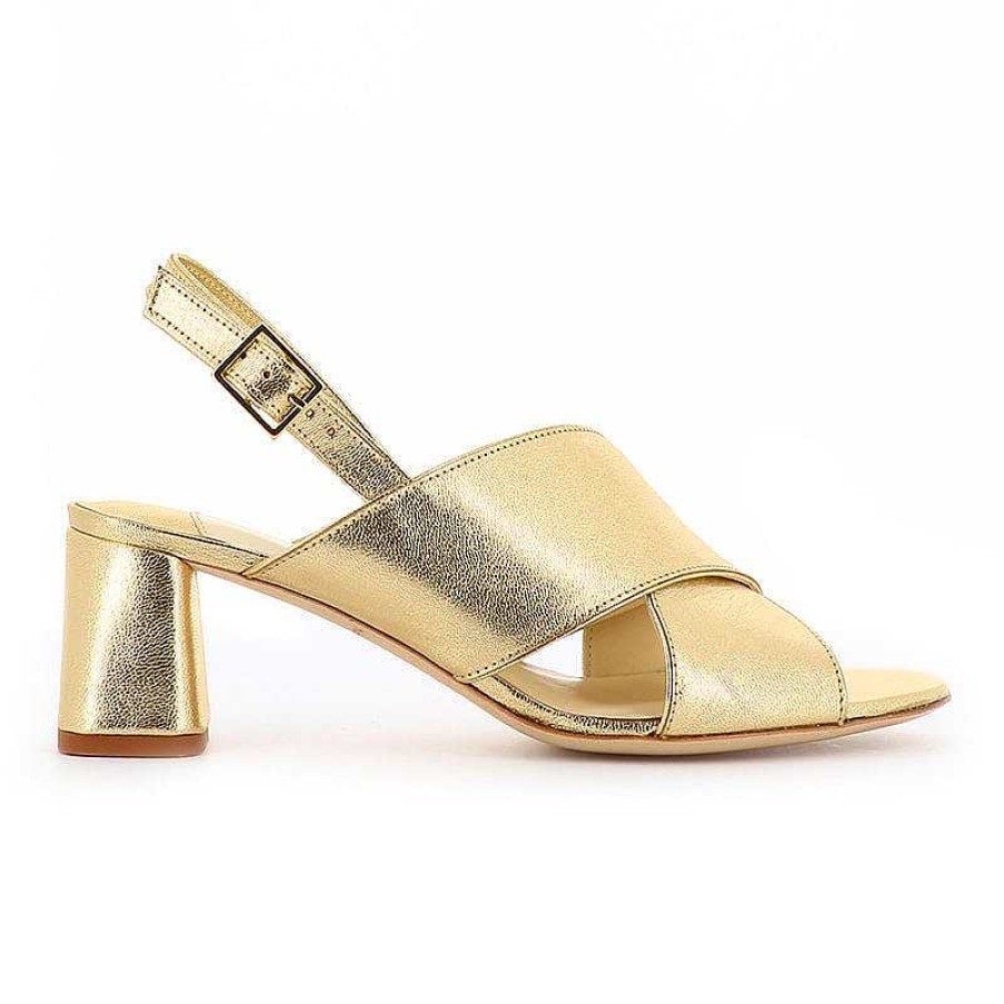 Chamberlan Tres Beau Rivage Sandals Yellow Gold | Shoes