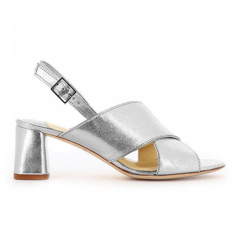 Chamberlan Tres Beau Rivage Silver Sandals | Shoes