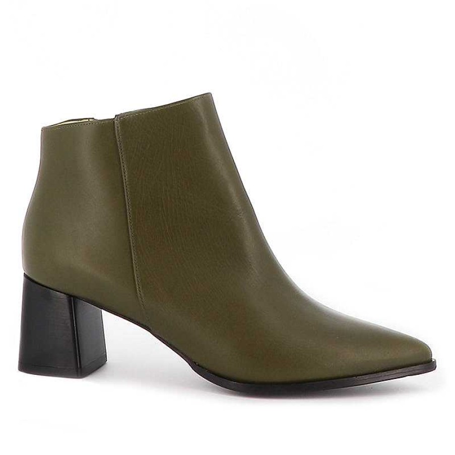 Chamberlan Alma Olive Ankle Boots | Shoes