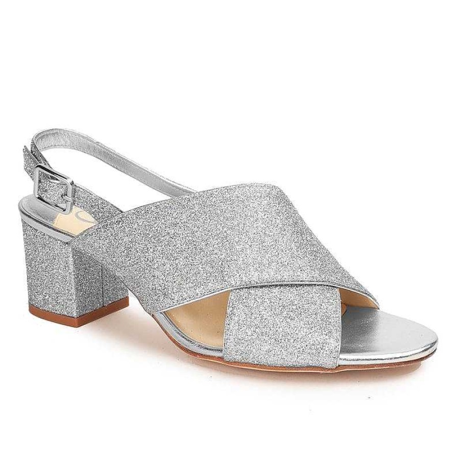 Chamberlan Tres Beau Rivage Silver Sandals | Shoes