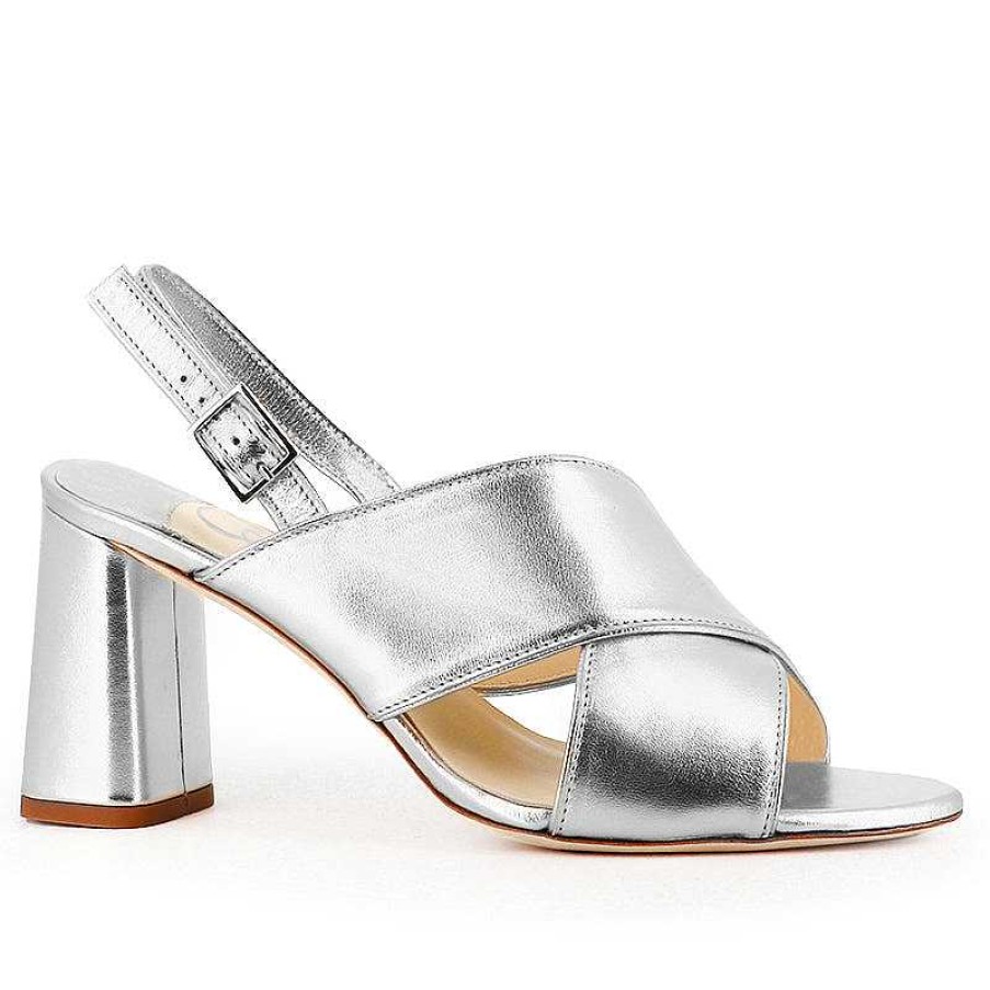 Chamberlan Tres Beau Rivage Silver Sandals | Shoes