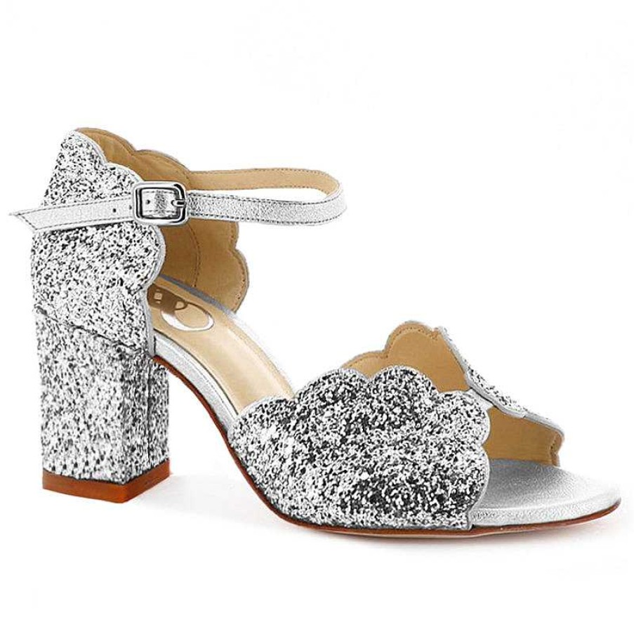 Chamberlan Miss Palmyre Silver Sandals | Shoes