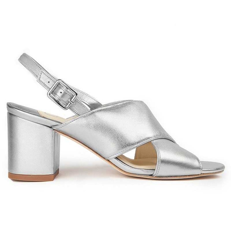 Chamberlan Tres Beau Rivage Silver Sandals | Shoes