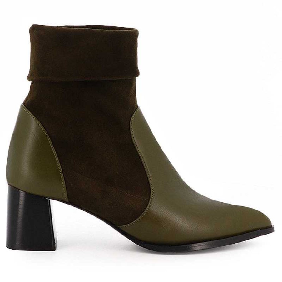 Chamberlan Artemis Olive Ankle Boots | Shoes