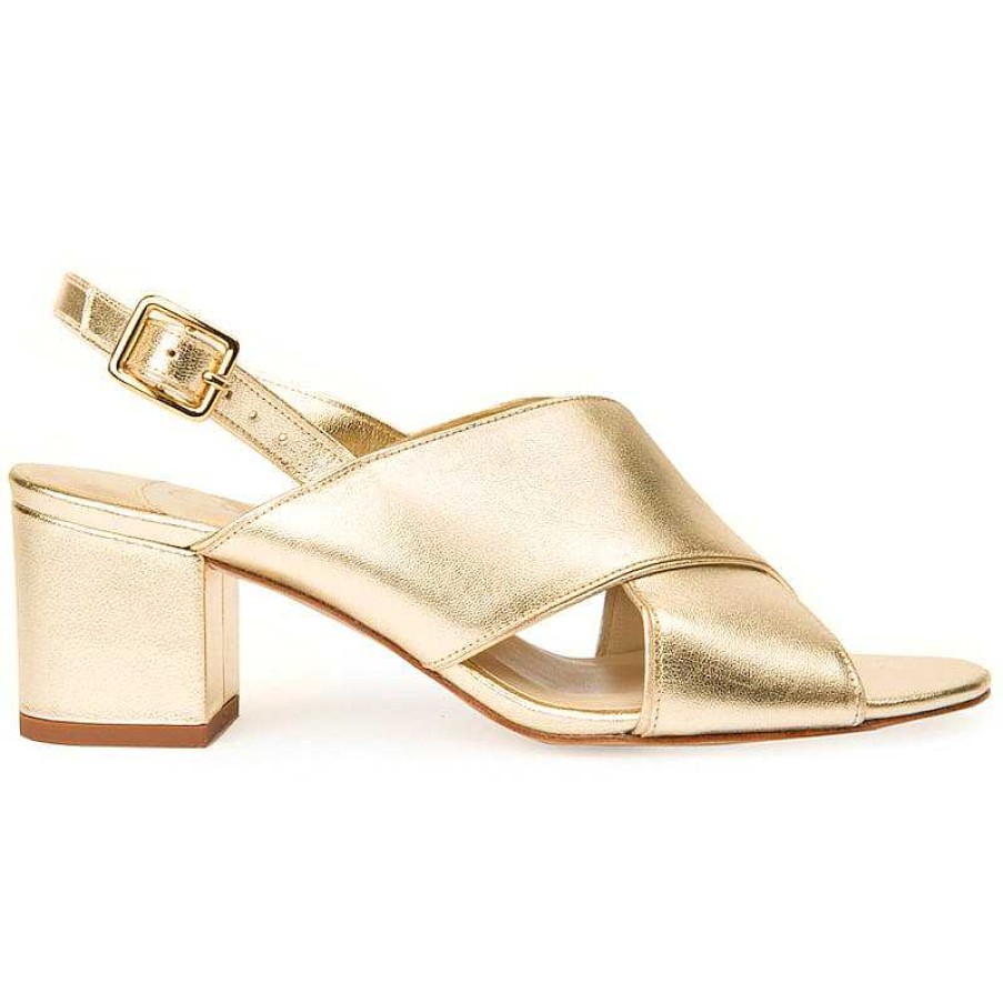 Chamberlan Tres Beau Rivage Sandals Yellow Gold | Shoes