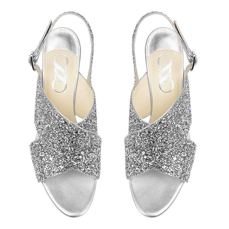 Chamberlan Tres Beau Rivage Silver Sandals | Shoes