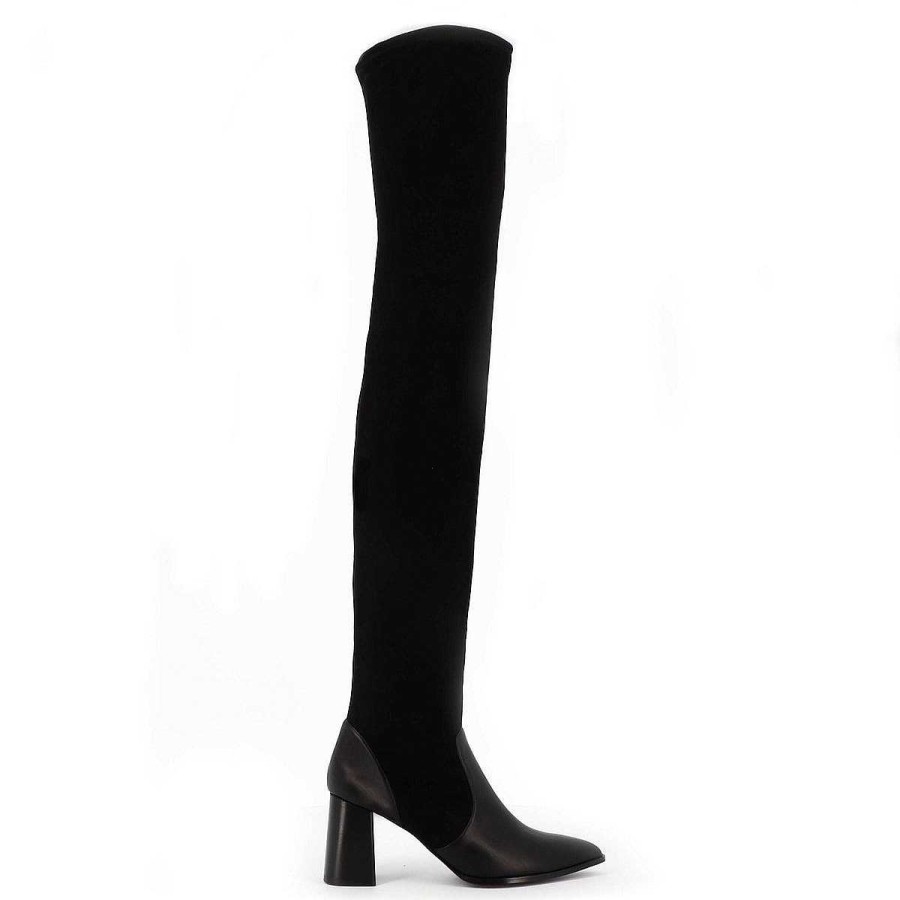 Chamberlan Artemis Black C'Est Noir Over The Knee Boots | Shoes