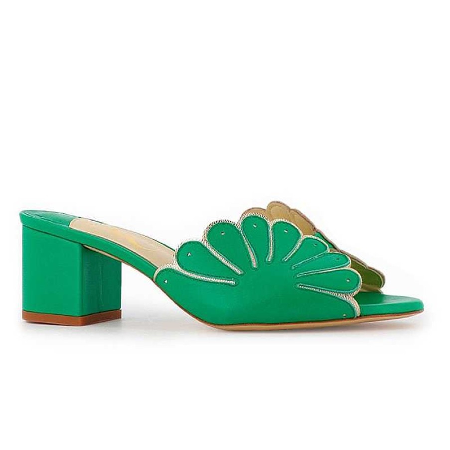 Chamberlan Cabourg Emerald Mules | Shoes