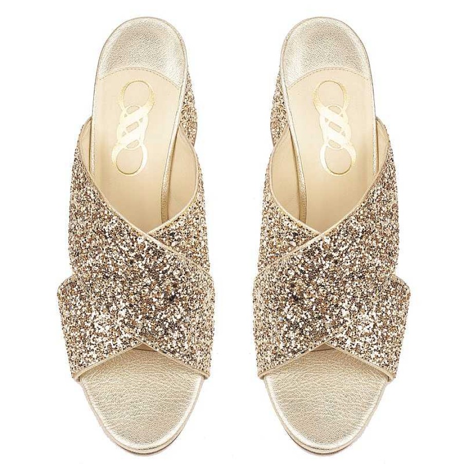 Chamberlan Beau Rivage Champagne Mules | Shoes