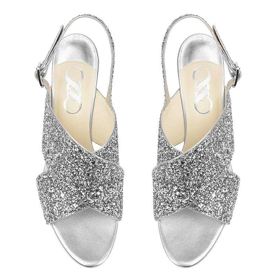 Chamberlan Tres Beau Rivage Silver Sandals | Shoes