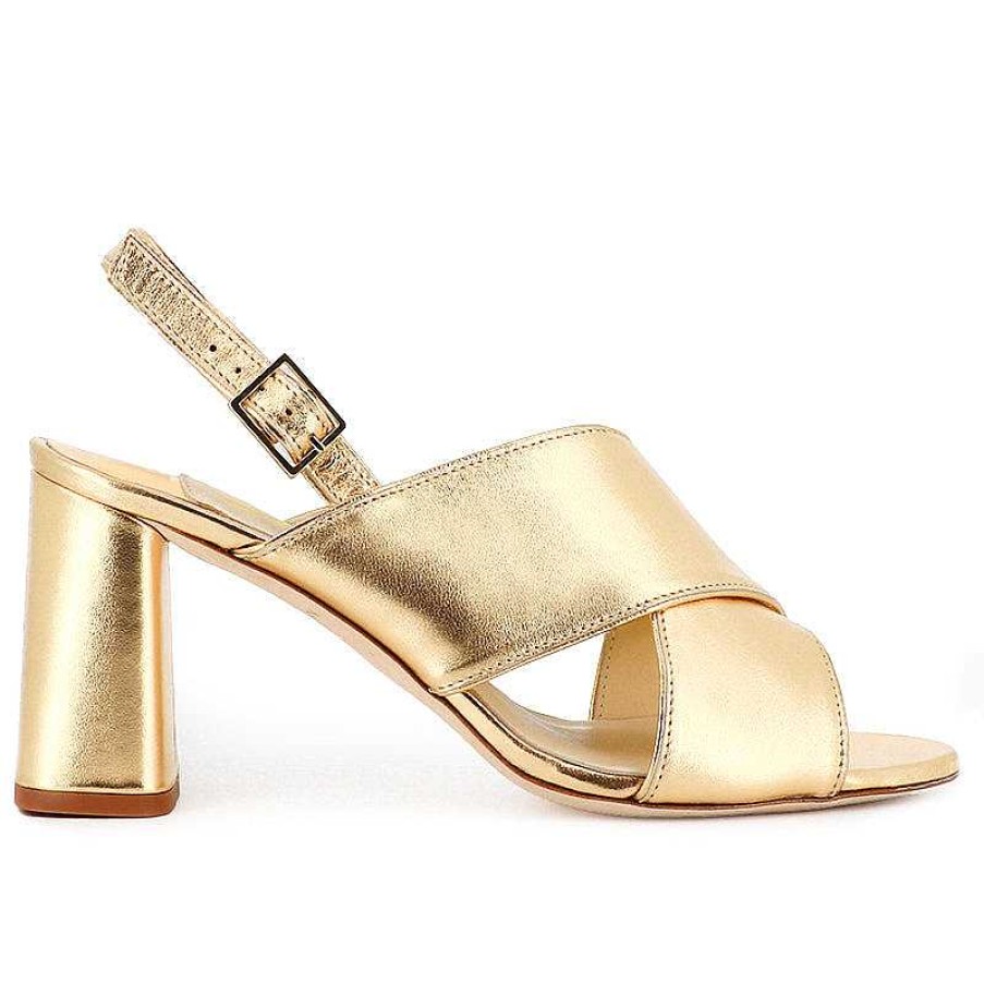 Chamberlan Tres Beau Rivage Sandals Yellow Gold | Shoes