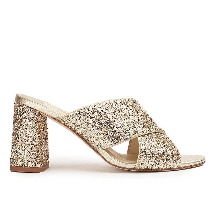 Chamberlan Beau Rivage Champagne Mules | Shoes