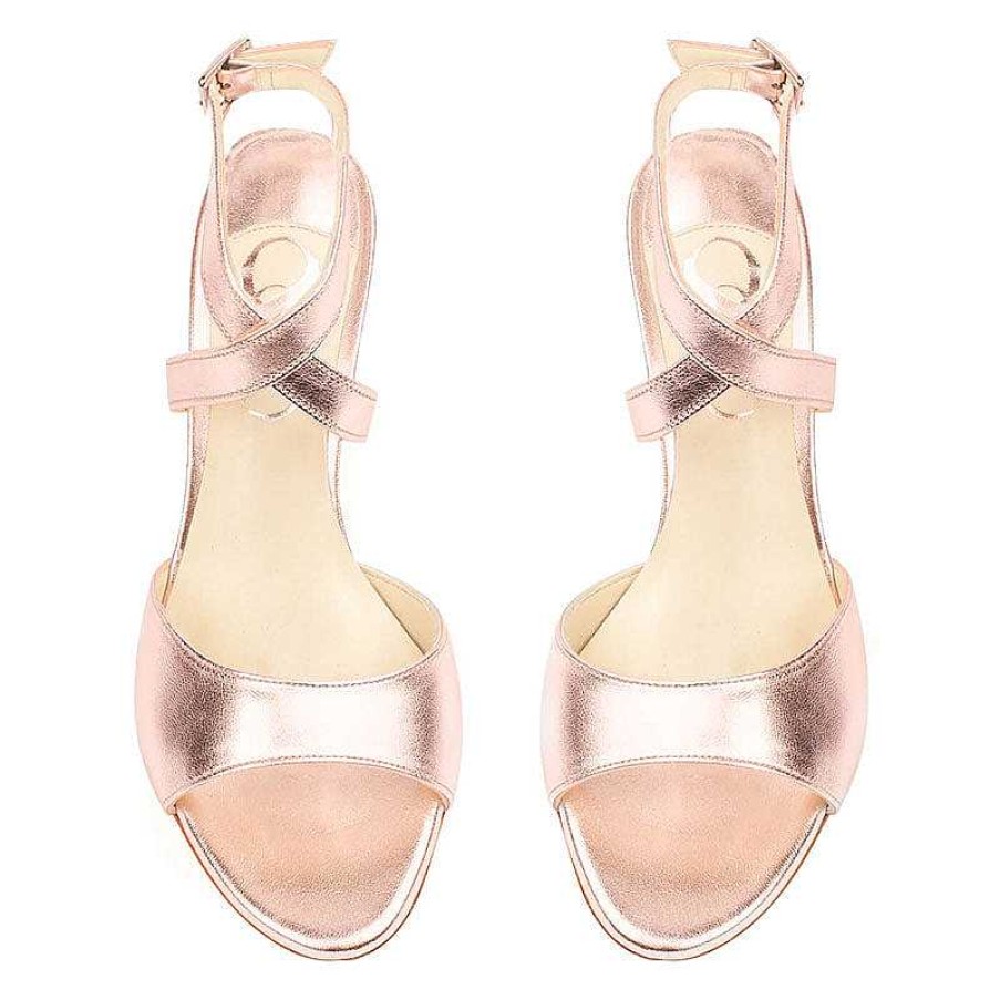 Chamberlan Pompidou Rose Gold Sandals | Marriage