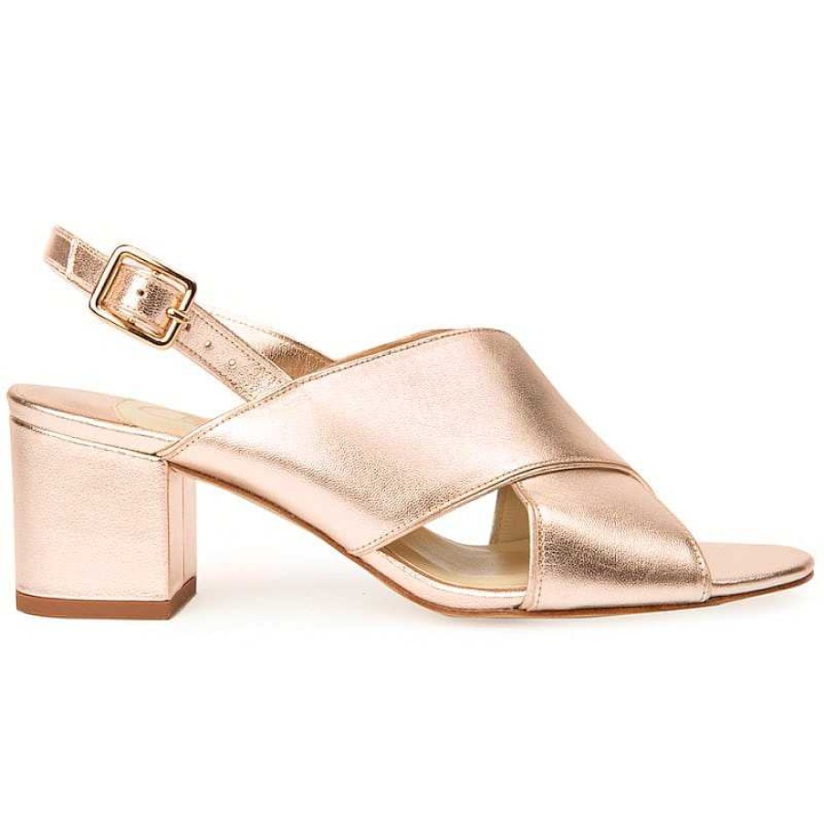 Chamberlan Tres Beau Rivage Rose Gold Sandals | Marriage