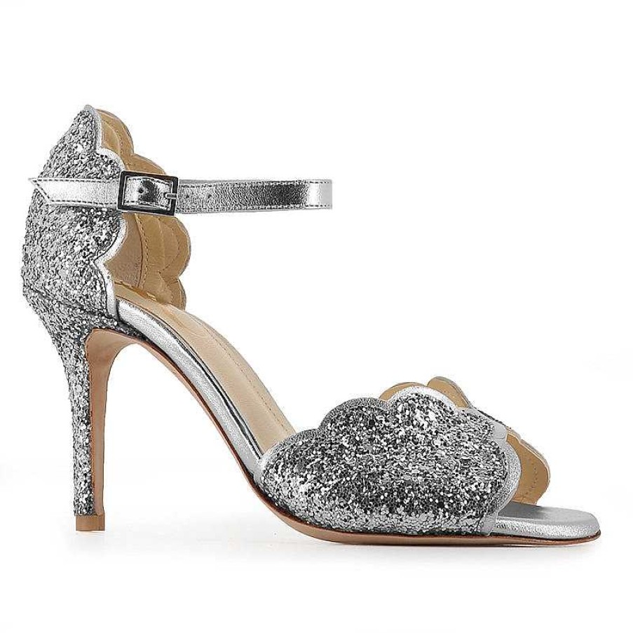 Chamberlan Miss Palmyre Silver Sandals | Marriage