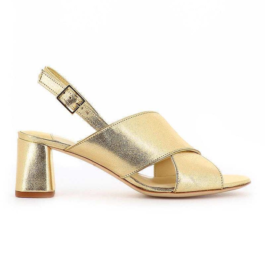 Chamberlan Tres Beau Rivage Sandals Yellow Gold | Marriage