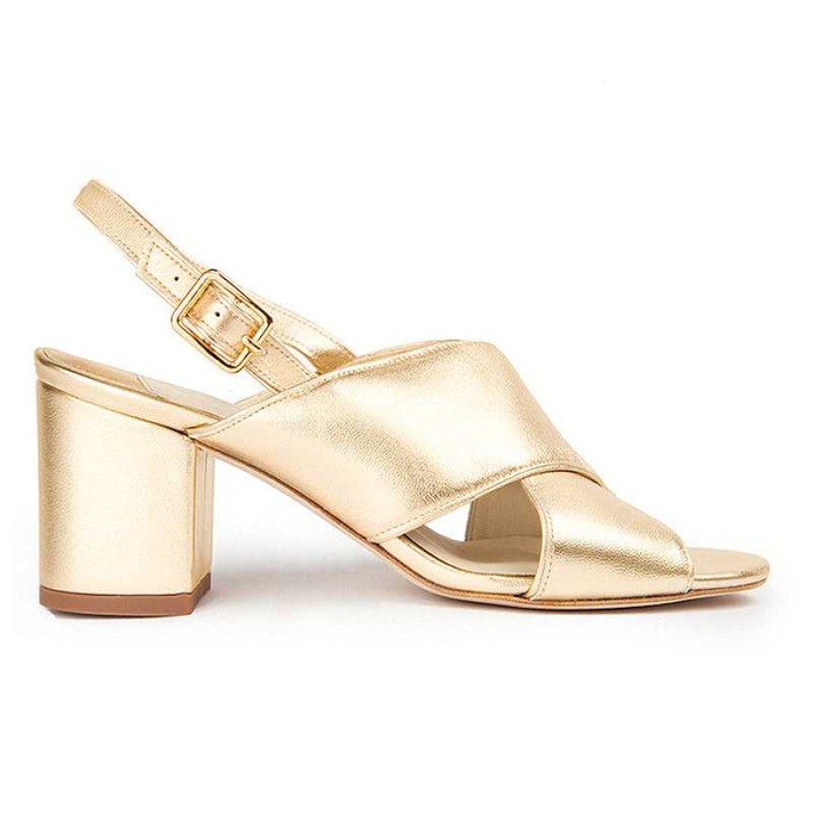 Chamberlan Tres Beau Rivage Sandals Yellow Gold | Marriage