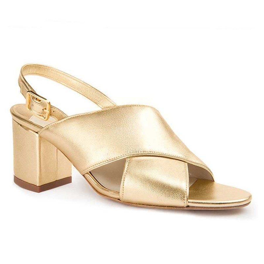 Chamberlan Tres Beau Rivage Sandals Yellow Gold | Shoes