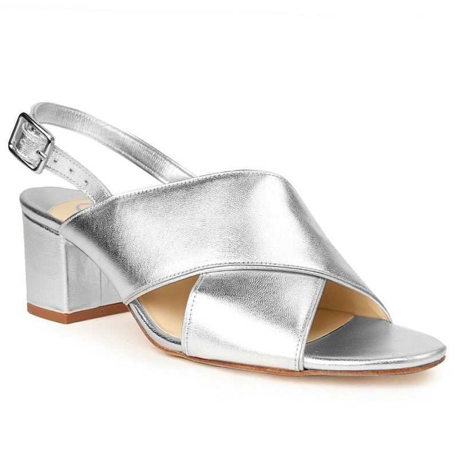 Chamberlan Tres Beau Rivage Silver Sandals | Shoes