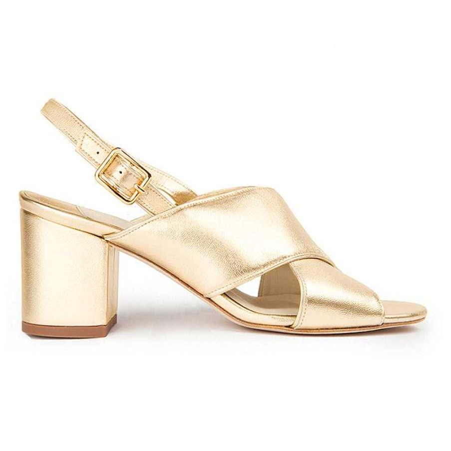 Chamberlan Tres Beau Rivage Sandals Yellow Gold | Shoes