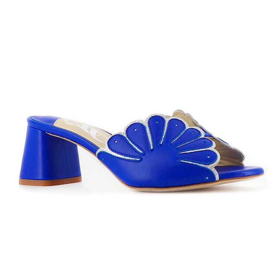 Chamberlan Cabourg Blue Mules From Toi | Shoes