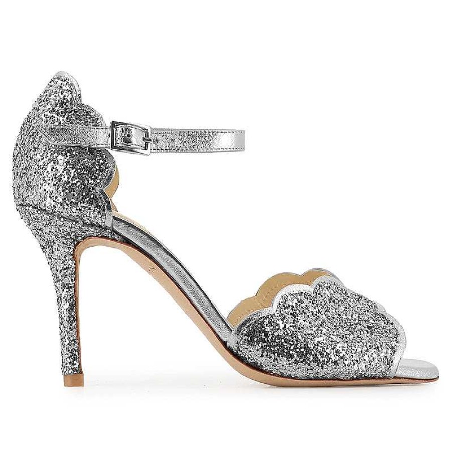 Chamberlan Miss Palmyre Silver Sandals | Marriage