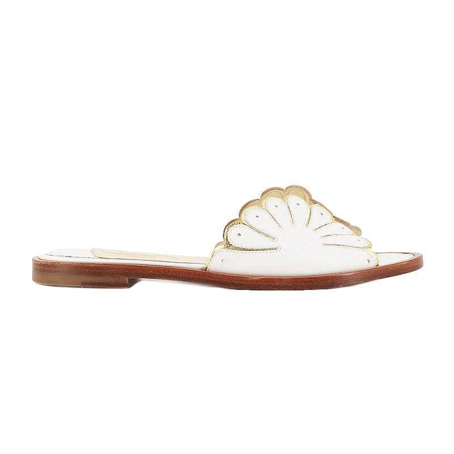 Chamberlan Cabourg White Mules | Shoes