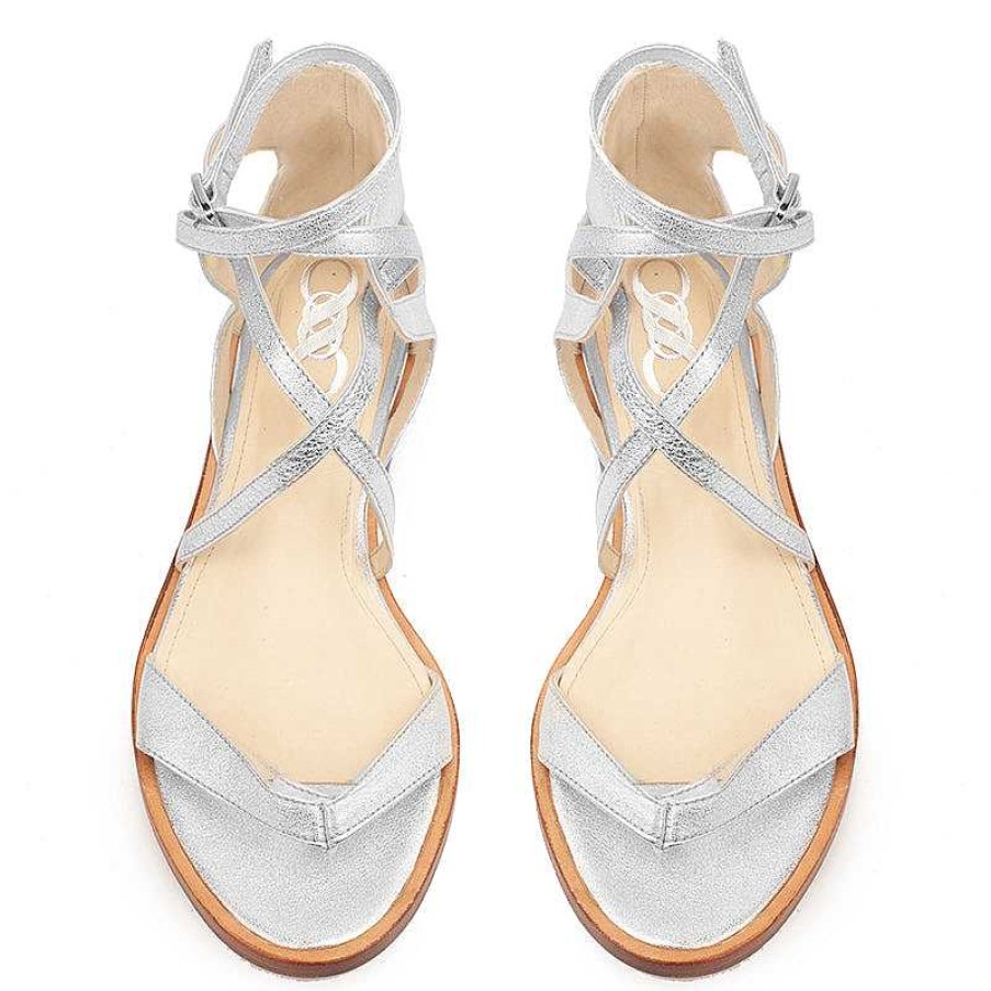 Chamberlan Gaia Silver Sandals | Shoes