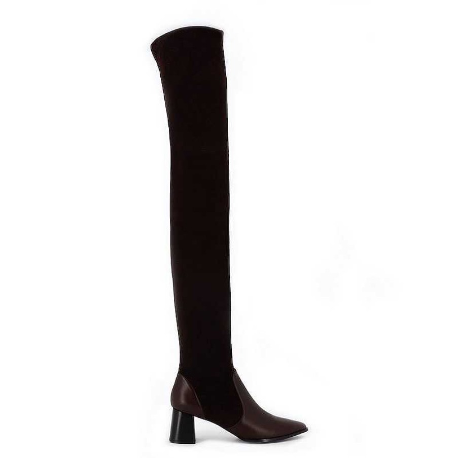 Chamberlan Artemis Brown Over-The-Knee Boots | Shoes