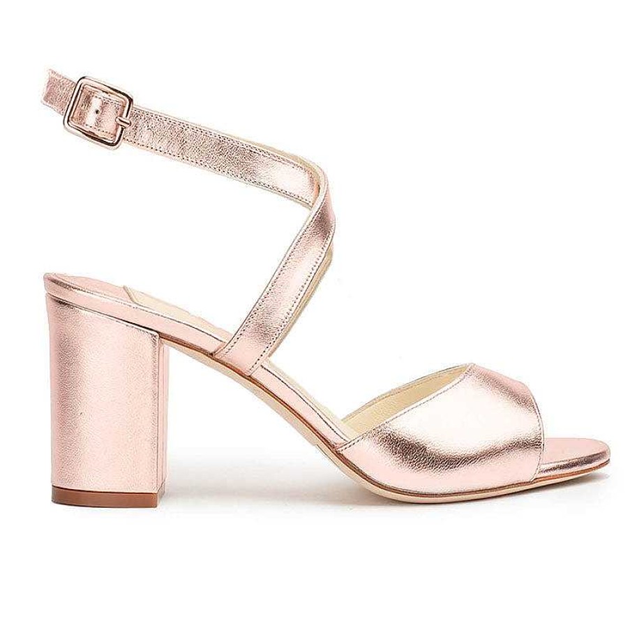 Chamberlan Pompidou Rose Gold Sandals | Marriage