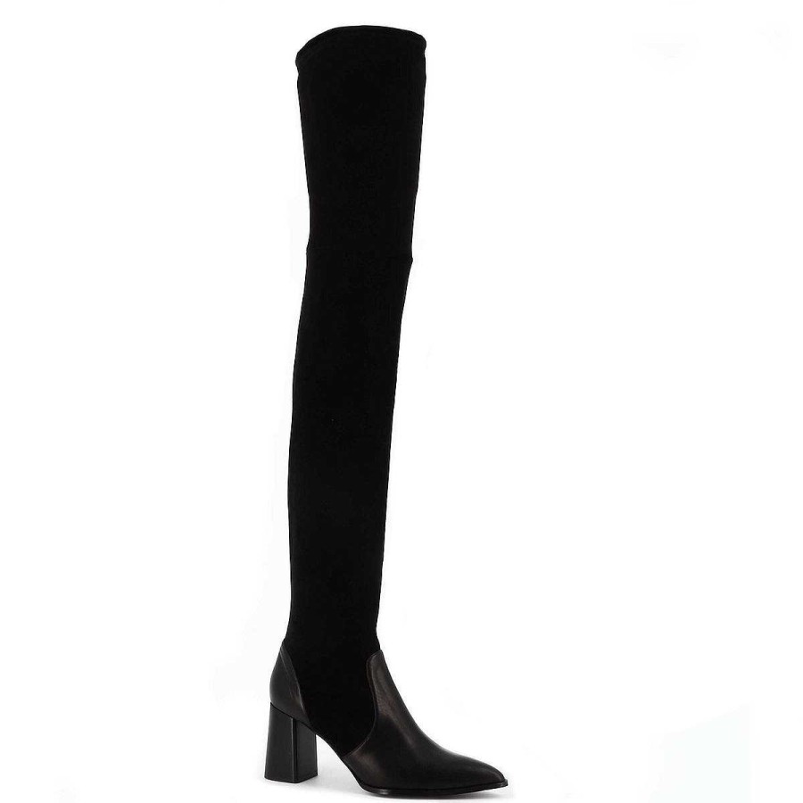 Chamberlan Artemis Black C'Est Noir Over The Knee Boots | Shoes