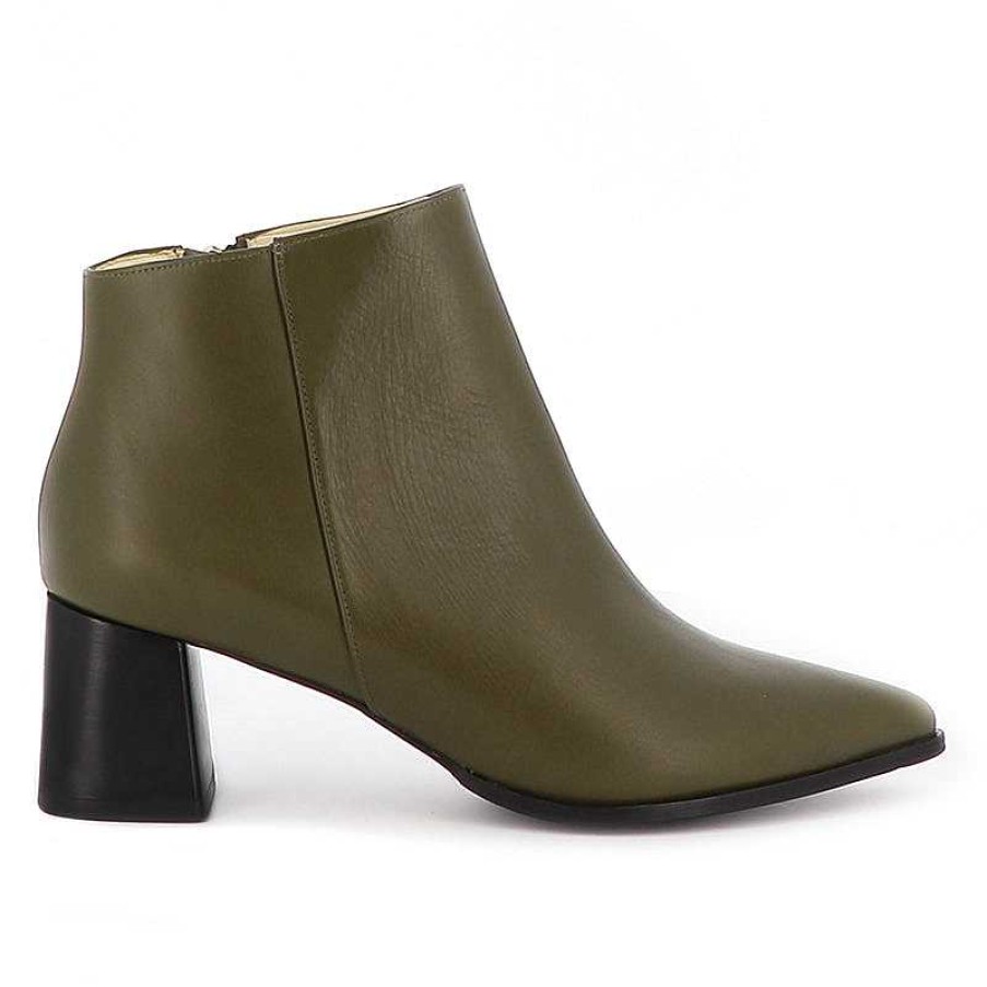 Chamberlan Alma Olive Ankle Boots | Shoes